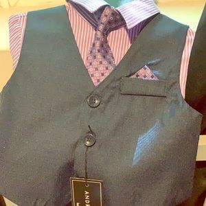 12 moth navy suit set